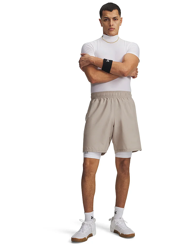 UNDER ARMOUR Herren Shorts UA Woven Wordmark camel | L — Bild 3
